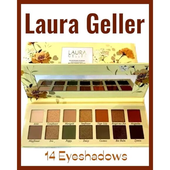 LAURA GELLER Seasonless Staples Wildflower Wishes Eyeshadow Palette 14shades NIB - Picture 1 of 7